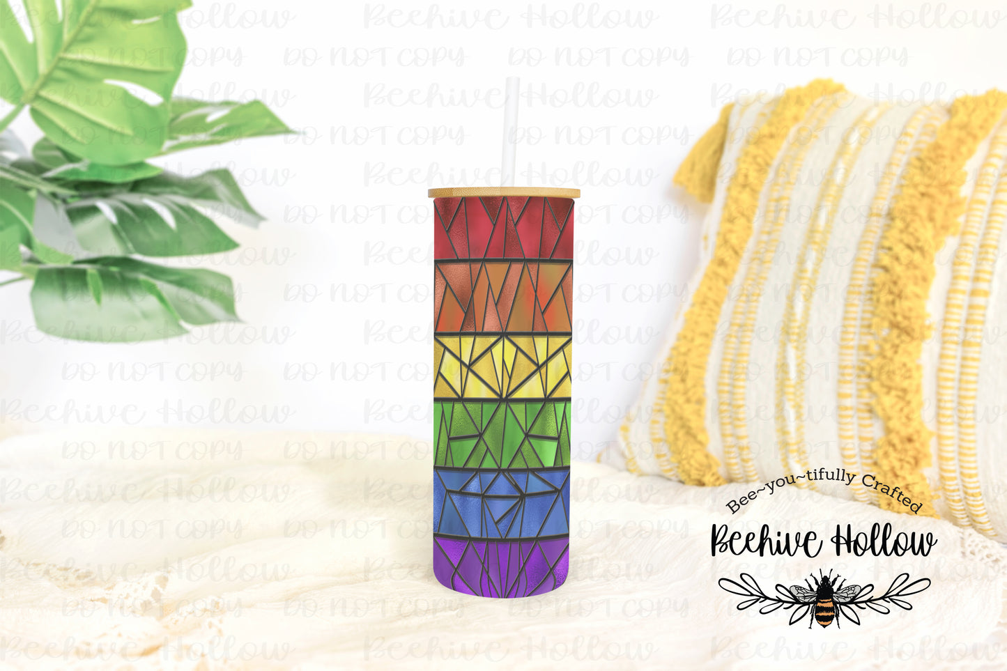 Pride Stained Glass Tumbler
