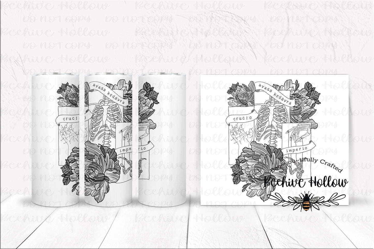 Unforgivable Curse Wizard Tumbler - personalization available